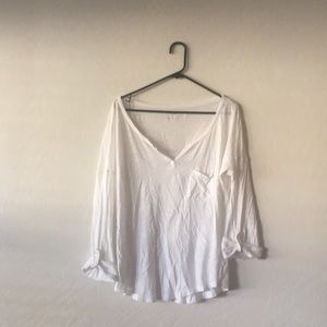 Long Sleeve White Express Shirt